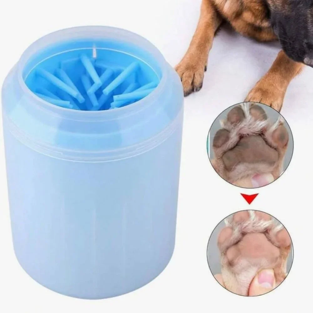 Dog Foot Cleaner Cup - Portable Pet Paw Washing Tool with Soft Bristles